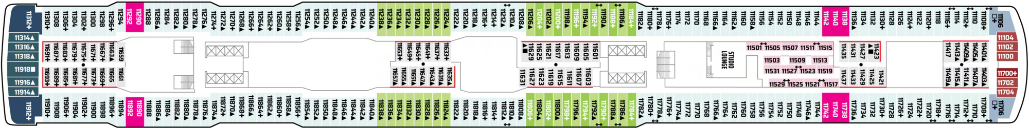 Deck 11 plan